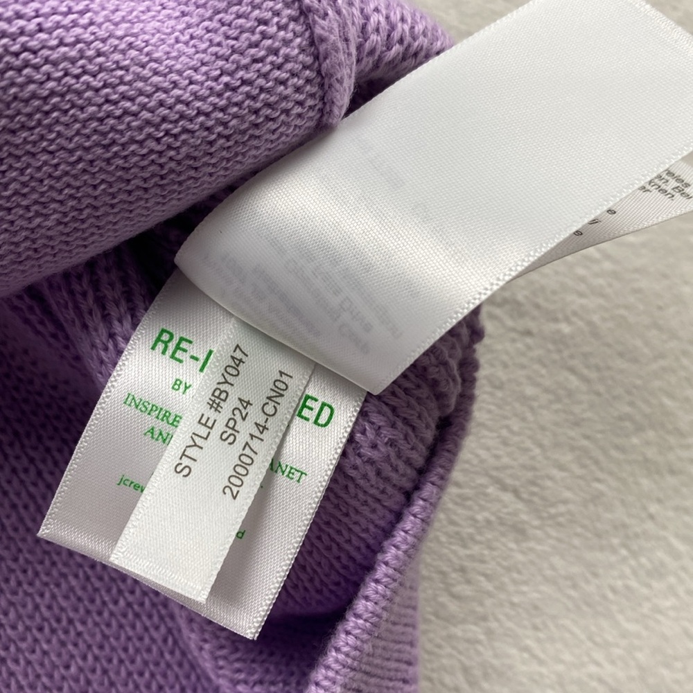 J. Crew Factory Knit Button Front Long Sleeve Sweater Cardigan (Lavender) - Picture 16 of 16
